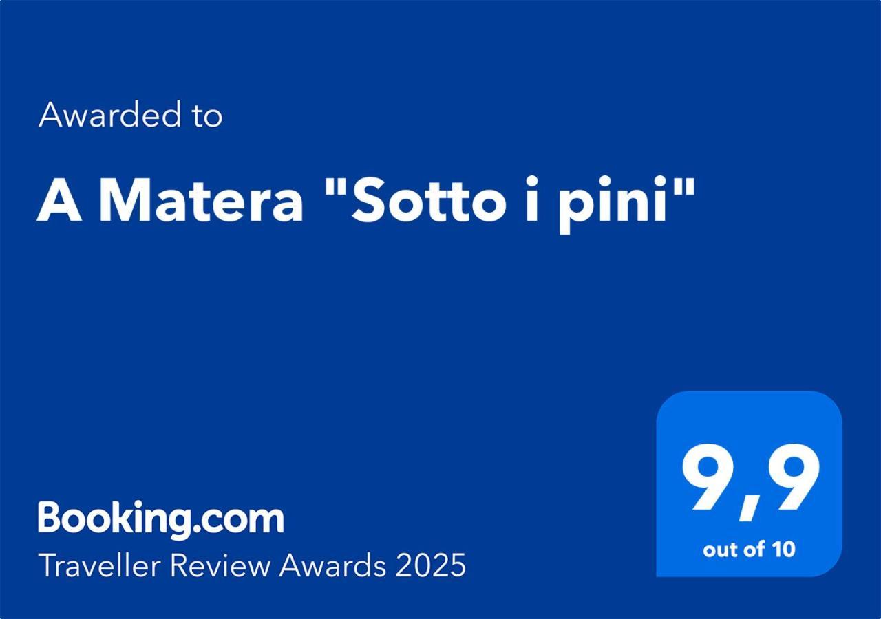 הוילה A Matera "Sotto I Pini" מראה חיצוני תמונה